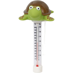 Large Floating Pool Thermometer with String for Easy Read Water Temperature in Outdoor and Indoor Swimming Pools and Spas (Turtle)